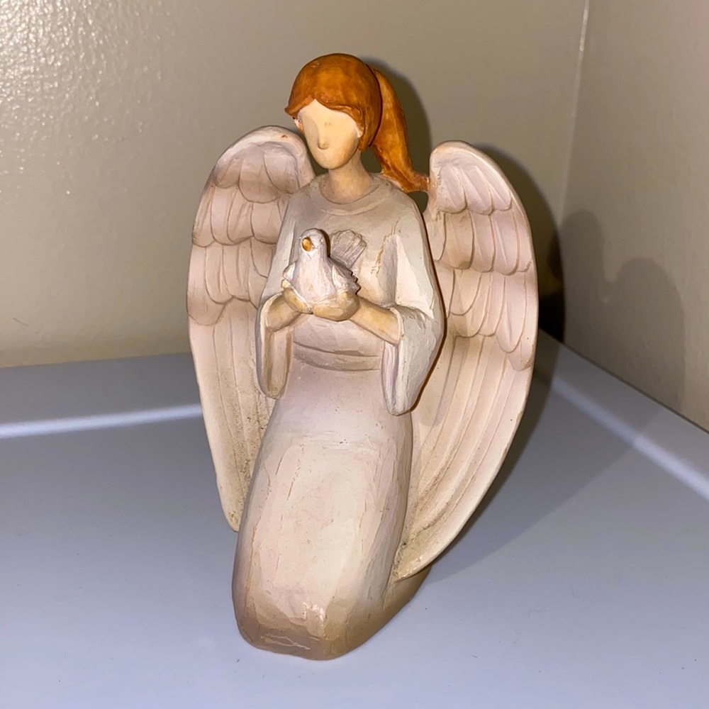 Guardian Angel with Dove Figuring